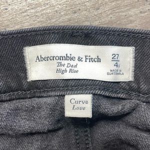 Abercrombie and Fitch Curve Love High Rise Dad Jean size 27 short